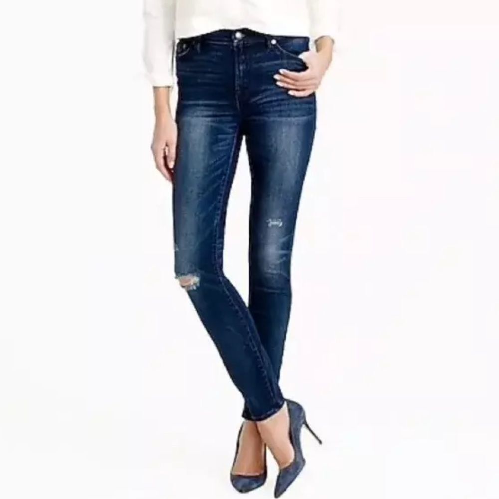 J CREW Lookout High-Rise Skinny Jeans in Grady Wash Size 29 $128 B7080
